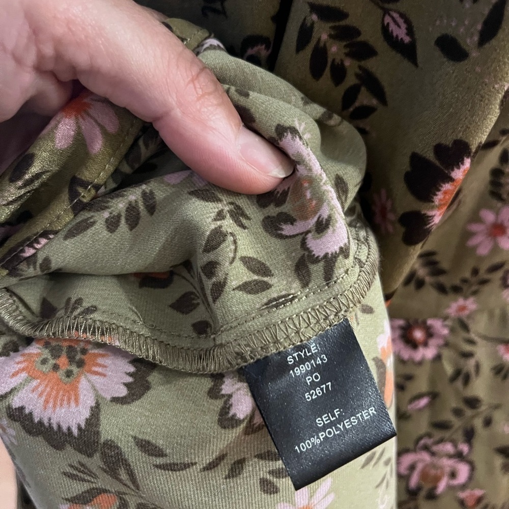 Current Air Green and Pink Floral Dress - Picture 7 of 7